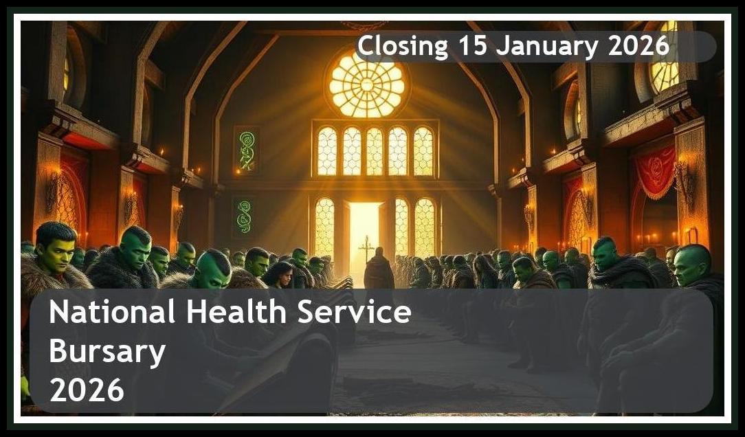 **NHS Bursary 2026 – Closing Date: 15 January 2026 Apply Now**