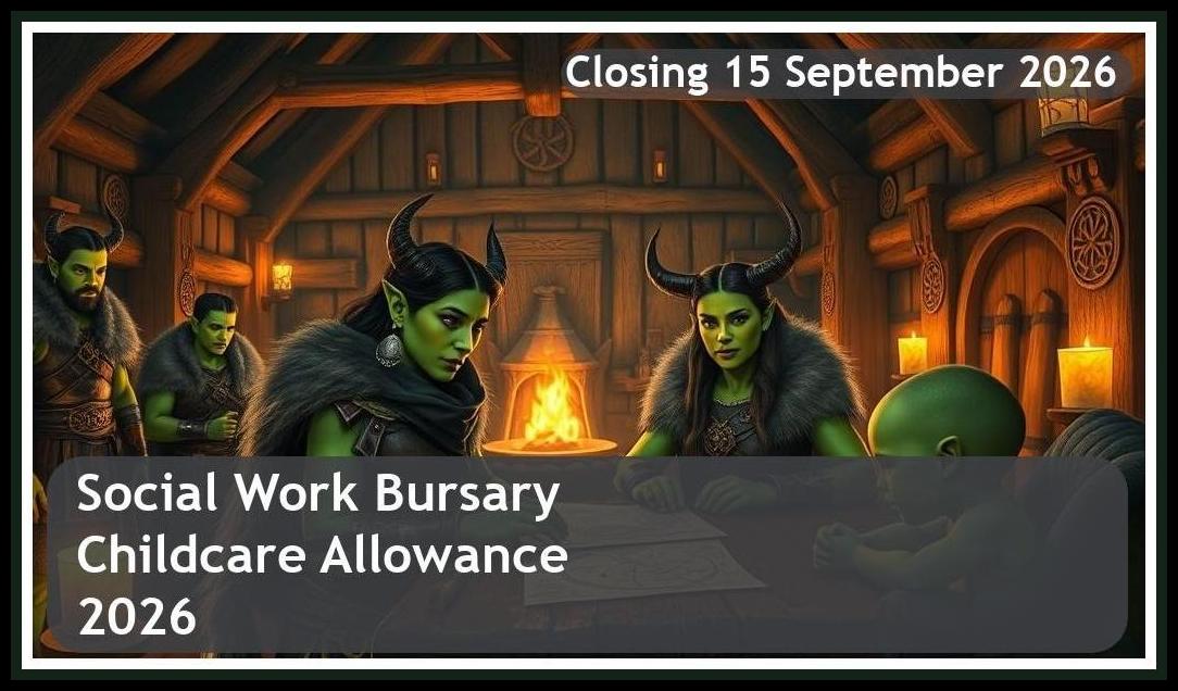 **Social Work Bursary Childcare Allowance 2026 – Closing Date: 15 September 2026 Get Funded**