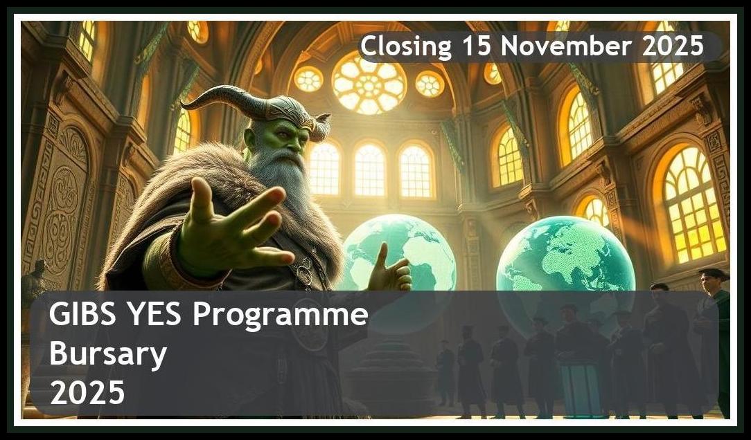GIBS YES Programme 2026 Bursary – Closing Date: 15 November 2025 – Apply Now