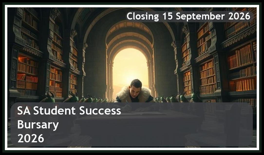 SA Student Success Bursary 2026 – Closing Date: 15 September 2026 – Get Funded!