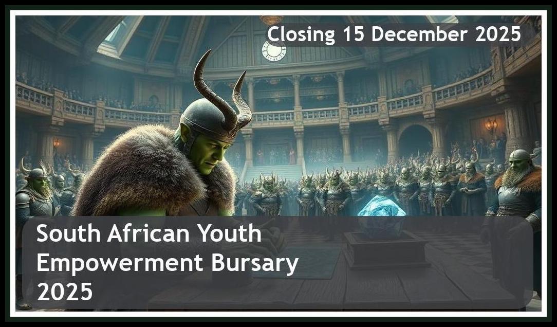 South African Youth Empowerment Bursary 2025 – Closing Date: 15 December 2025 Apply Now