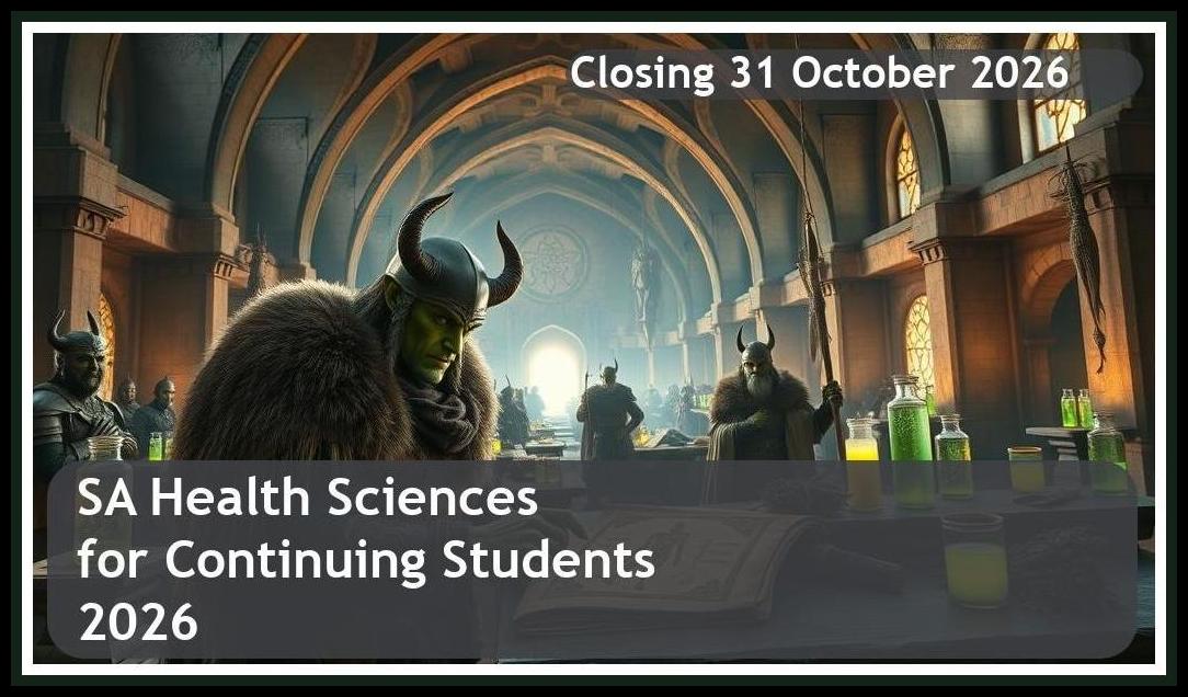 SA Health Sciences Bursary for Continuing Students 2026 – Closing Date: 31 October 2026 Don’t Miss Out!