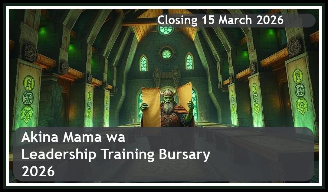 Akina Mama wa Afrika Feminist Leadership Training Bursary 2026 – Closing Date: 15 March 2026 Apply Now