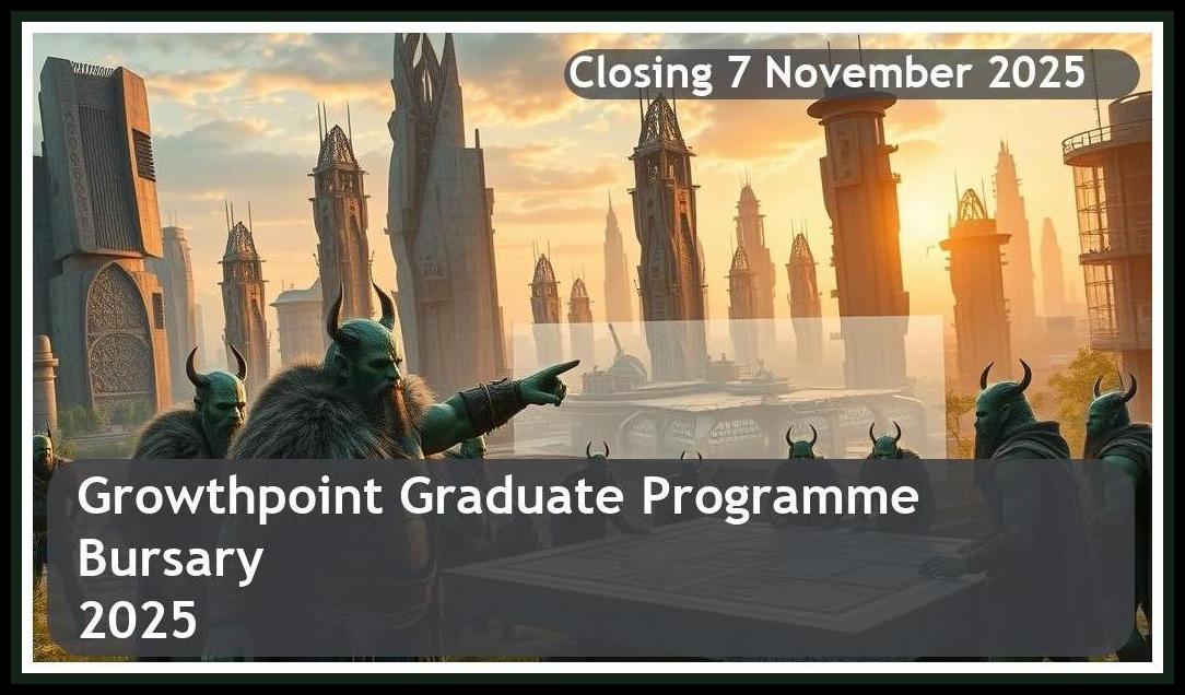 Growthpoint Graduate Programme Bursary 2026 – Closing Date: 7 November 2025 – Apply Now!