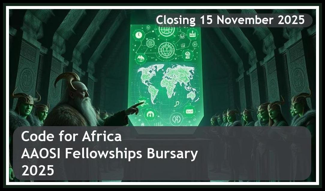 Code for Africa AAOSI Fellowships Bursary 2025 – Closing Date: 15 November 2025 – Apply Now