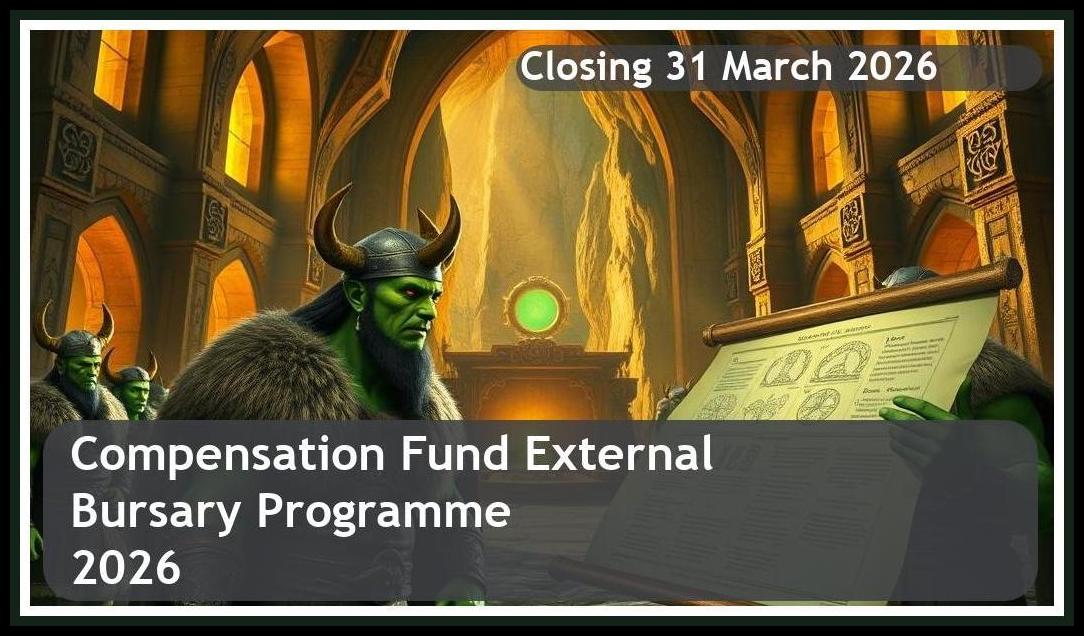 Compensation Fund External Bursary Programme 2026 – Closing Date: 31 March 2026 Apply Now!