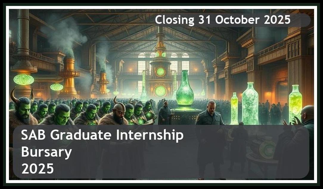 **SAB Graduate Internship Bursary 2026 – Closing Date: 31 October 2025 Apply Now!**