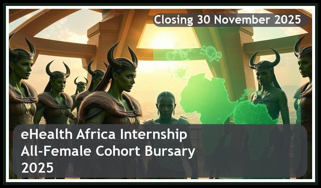 eHealth Africa H1 2026 Internship Program (All-Female Cohort) Bursary – Closing Date: 30 November 2025 Apply Now!