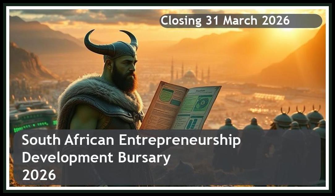 South African Entrepreneurship Development Bursary 2026 – Closing Date: 31 March 2026 Apply Now
