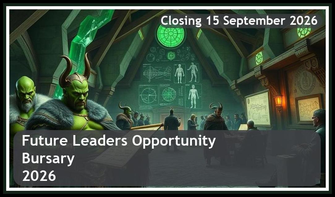 Future Leaders Bursary 2026 – Closing Date: 15 September 2026 Apply Now