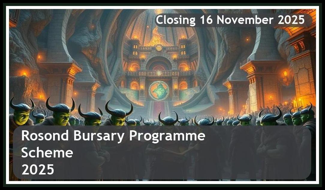 **Rosond Bursary Programme 2026 – Closing Date: 16 November 2025 – Apply Now!**