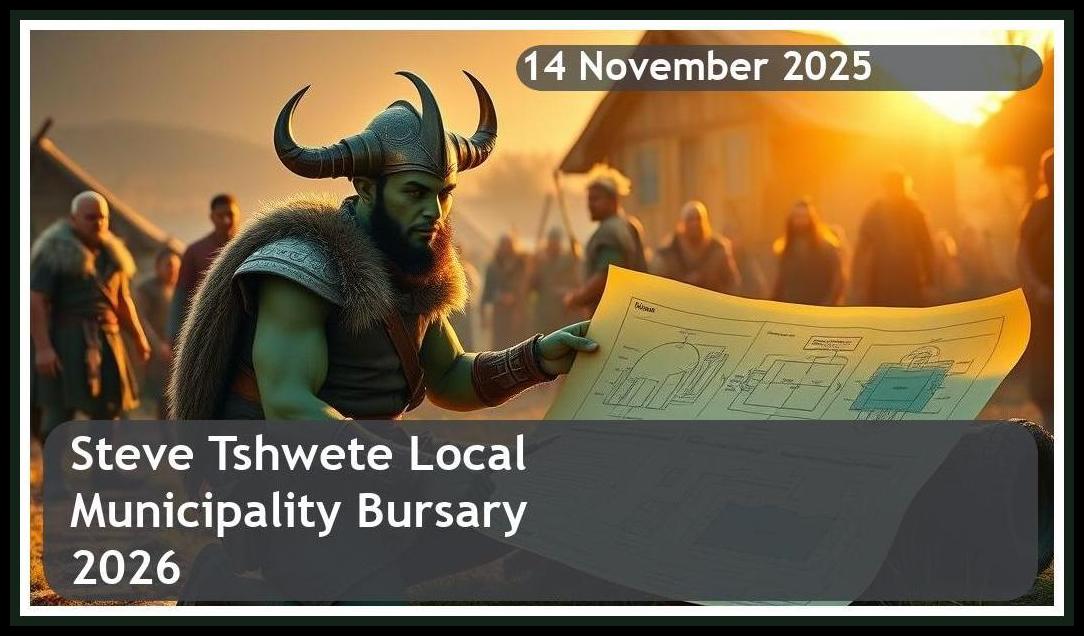 Steve Tshwete Local Municipality Bursary 2026 – Closing Date: 14 November 2025 Apply Now!