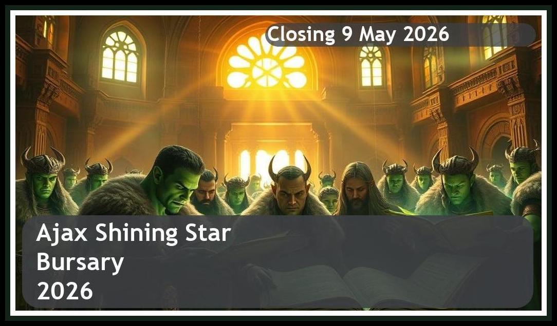 Ajax Shining Star Bursary 2026 – Closing Date: 9 May 2026 Apply Now