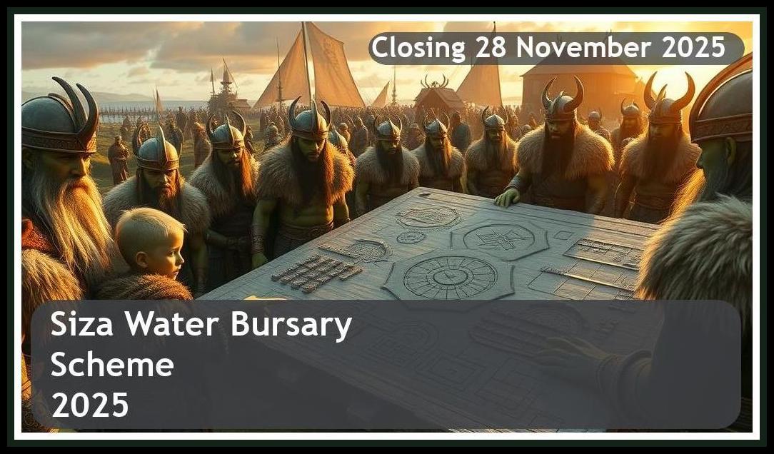 Siza Water Bursary 2026 – Closing Date: 28 November 2025 Apply Now