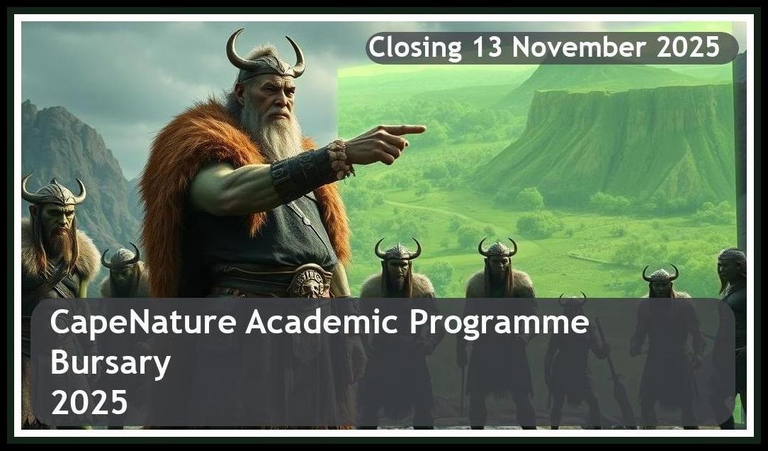 CapeNature Bursary Programme 2026 – Closing Date: 13 November 2025 – Apply Now!