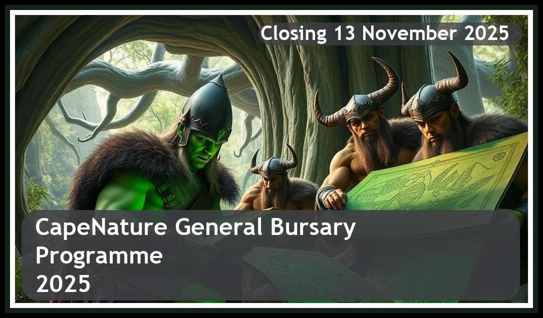 **CapeNature Bursary Programme 2025 – Closing Date: 13 November 2025 Get Funded!**