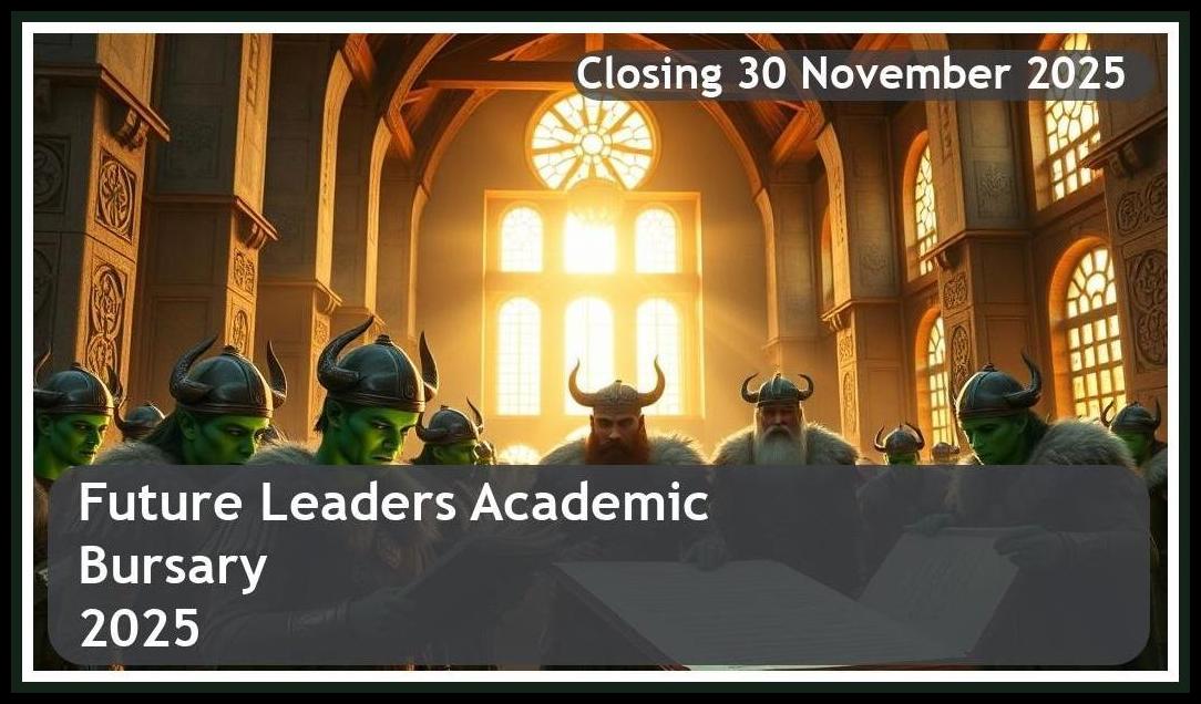 Future Leaders Academic Bursary 2026 – Closing Date: 30 November 2025 Apply Now