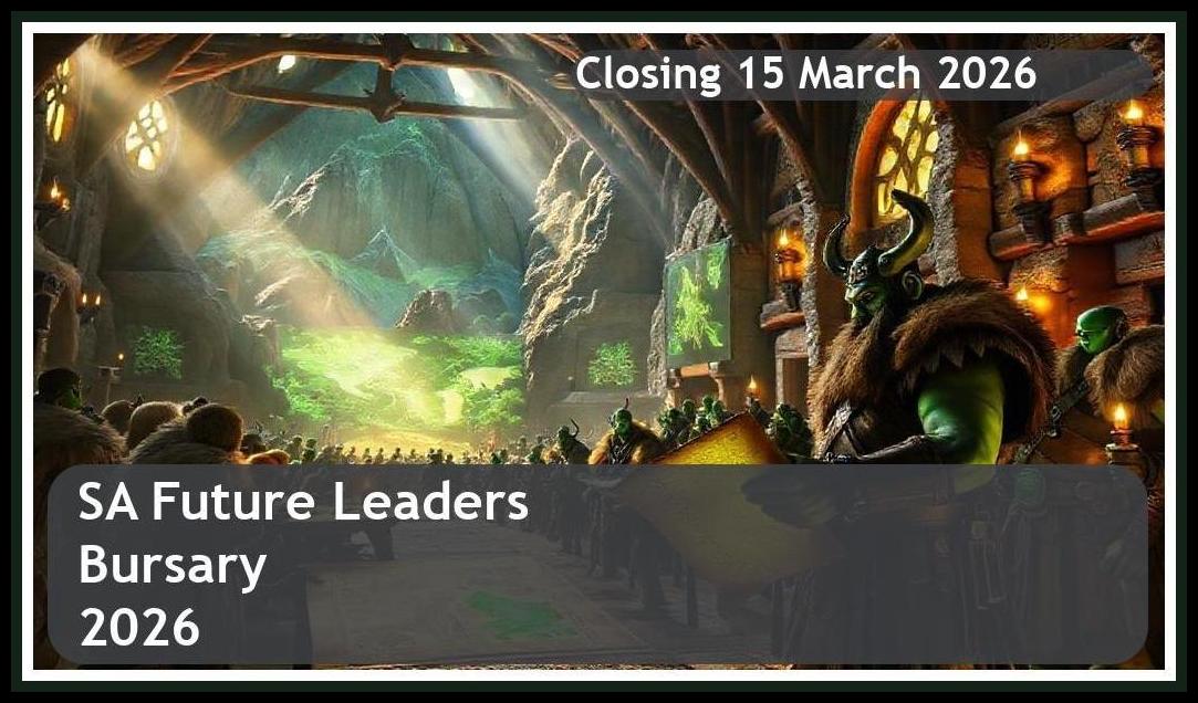 SA Future Leaders Bursary 2026 – Closing Date: 15 March 2026 Apply Now