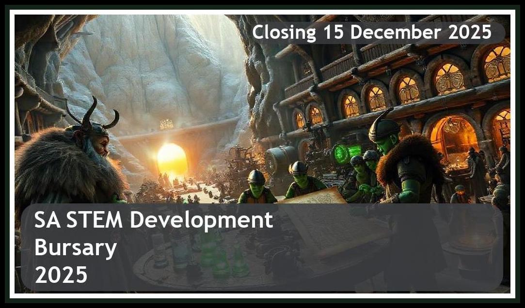 SA STEM Development Bursary 2025 – Closing Date: 15 December 2025 Apply Now!