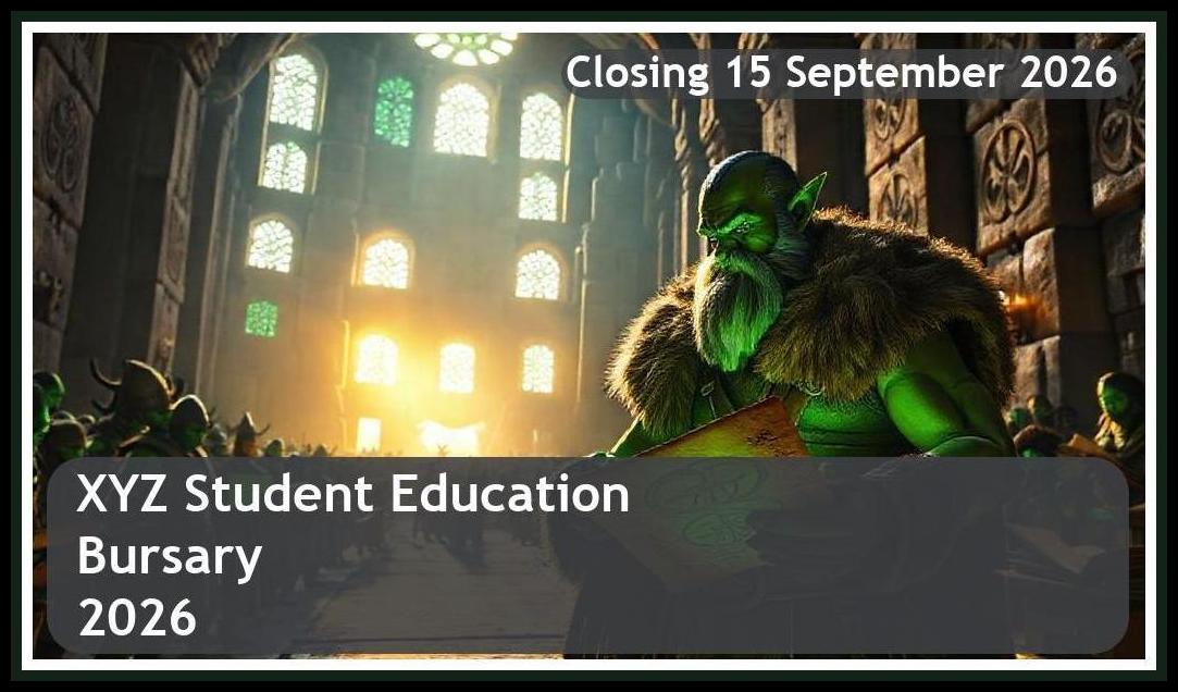 **XYZ Education Bursary 2026 – Closing Date: 15 September 2026 – Apply Now!**