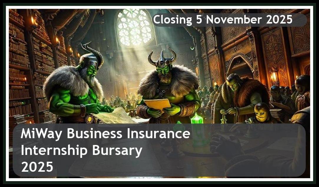MiWay Business Insurance Internship Bursary 2025 – Closing Date: 5 November 2025, Apply Now!