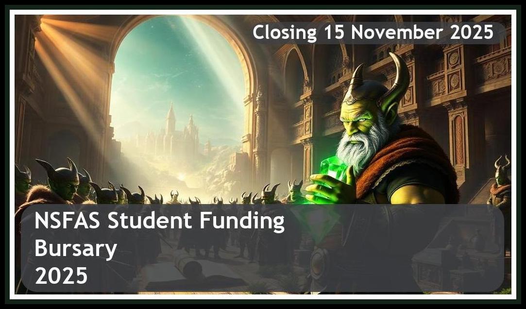 NSFAS Bursary 2026 – Closing Date: 15 November 2025 – Apply Now!