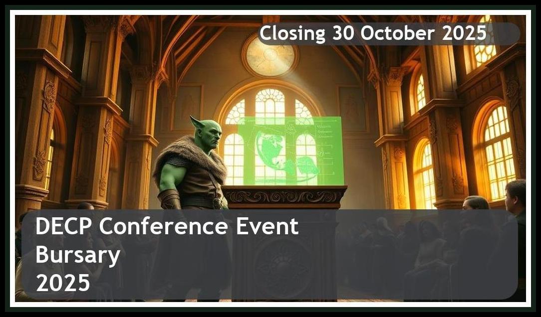 DECP Conference Bursary 2026 – Closing Date: 30 October 2025 Don’t Miss Out!