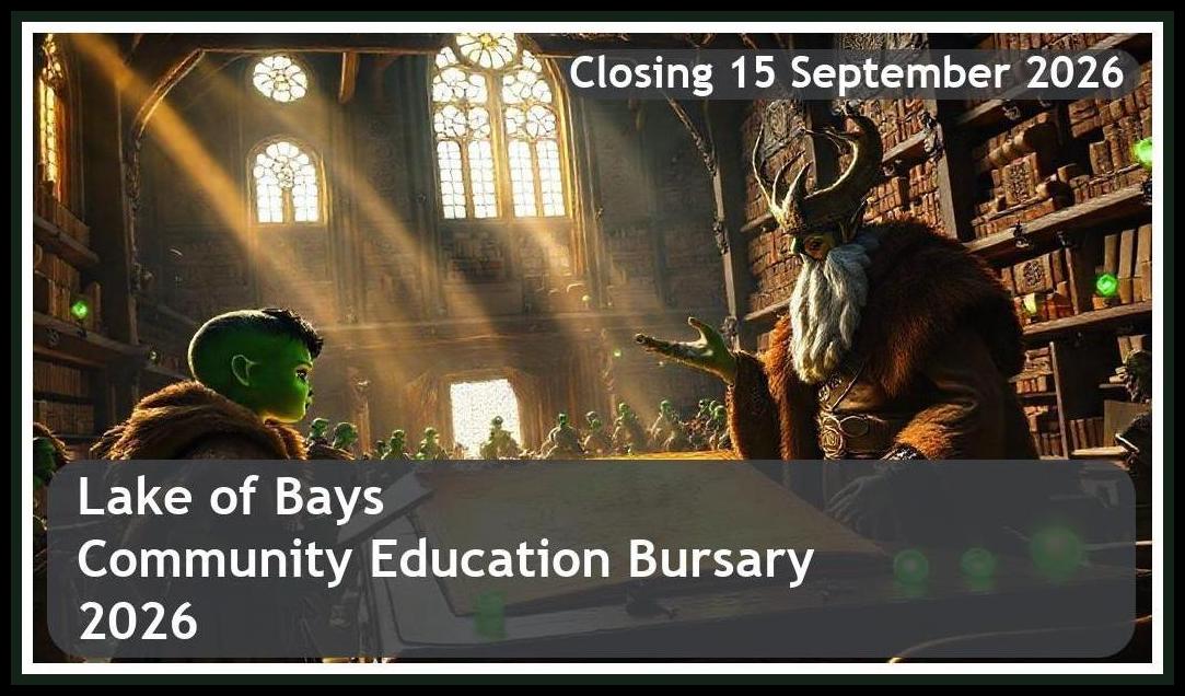 Lake of Bays Community Education Bursary 2026 – Closing Date: 15 September 2026 – Apply Now!