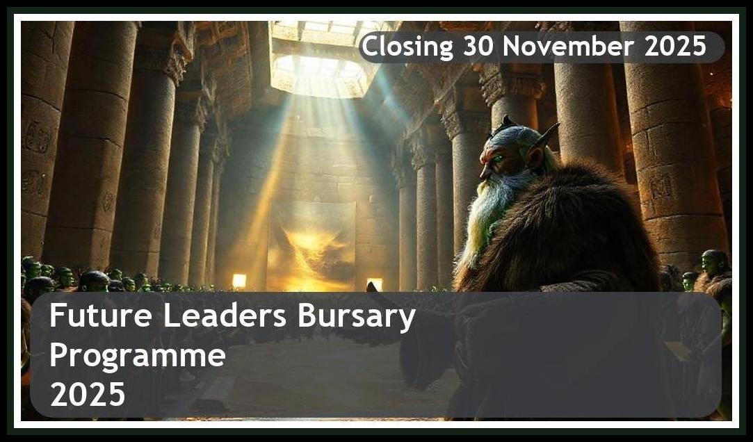 Future Leaders Bursary Programme 2026 – Closing Date: 30 November 2025 – Apply Now!