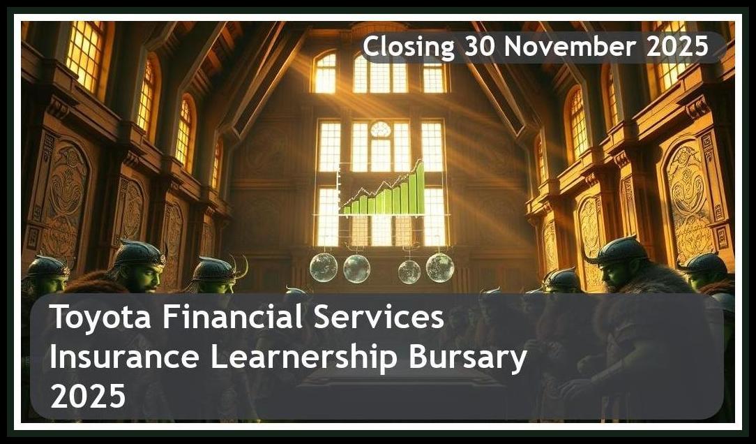 Toyota Financial Services Retail Insurance Learnership Bursary 2026 – Closing Date: 30 November 2025 – Apply Now!