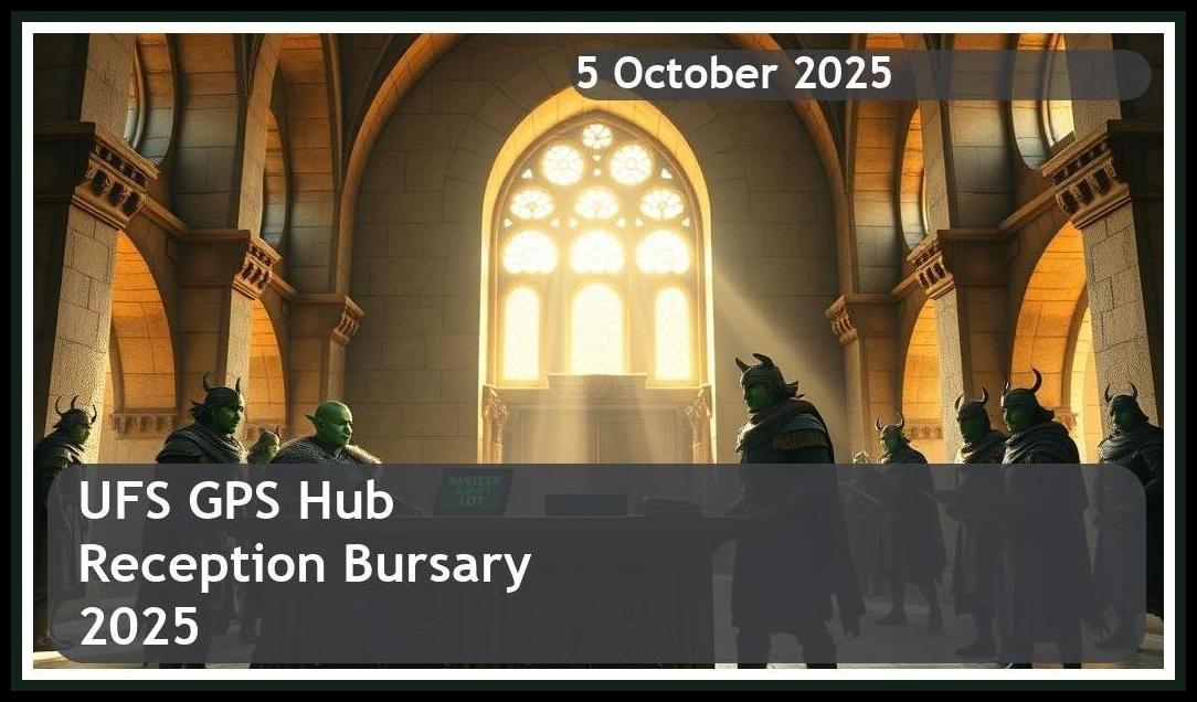 UFS GPS Hub Reception Bursary 2026 – Closing Date: 5 October 2025, Apply Now!