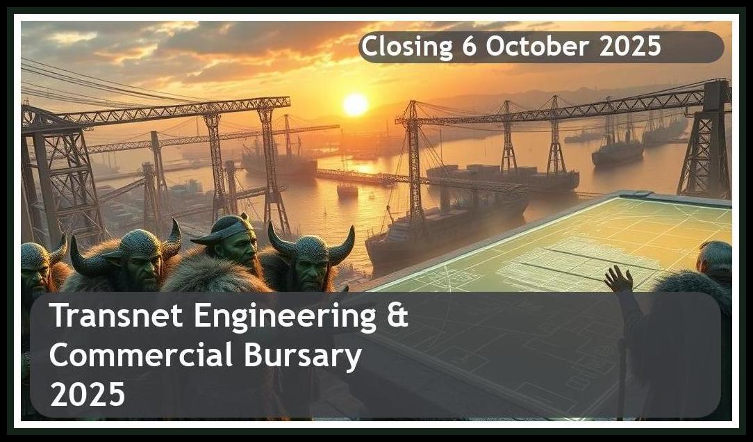 Transnet Engineering & Commercial Bursary 2025 – Closing Date: 6 October 2025 Apply Now!