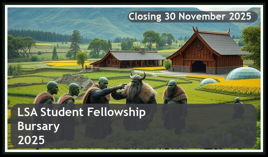 LSA Fellowship Bursary 2025 – Closing Date: 30 November 2025 – Apply Now!