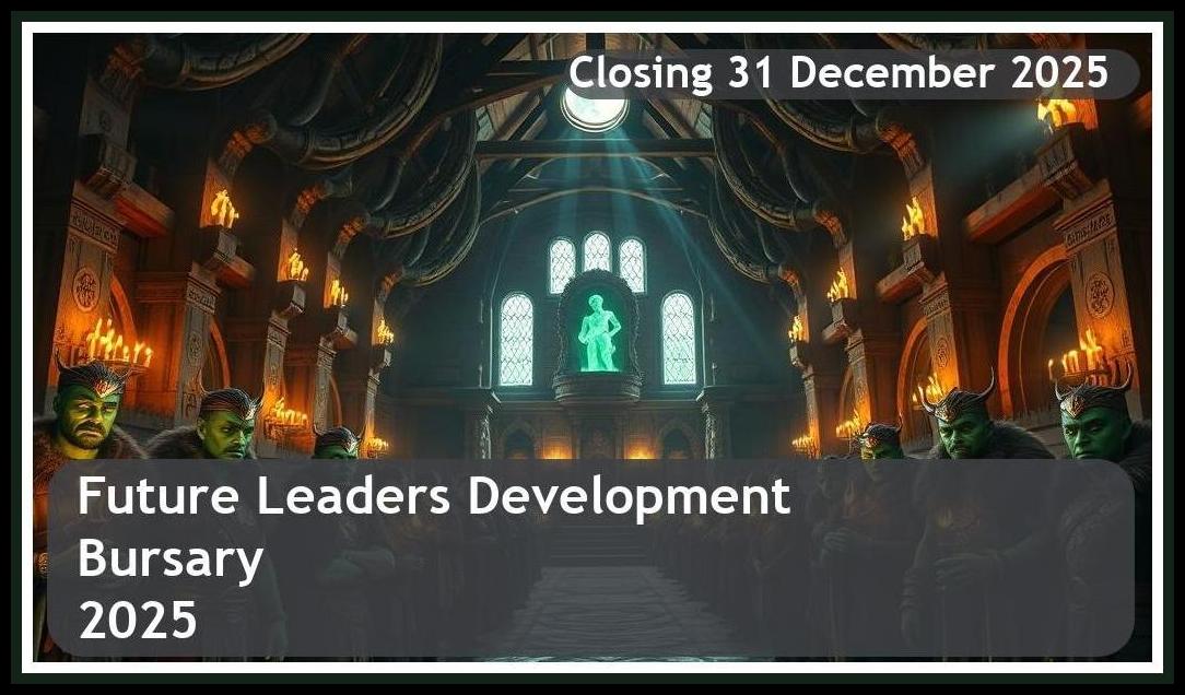 Future Leaders Development Bursary 2025 – Closing Date: 31 December 2025 Apply Now!