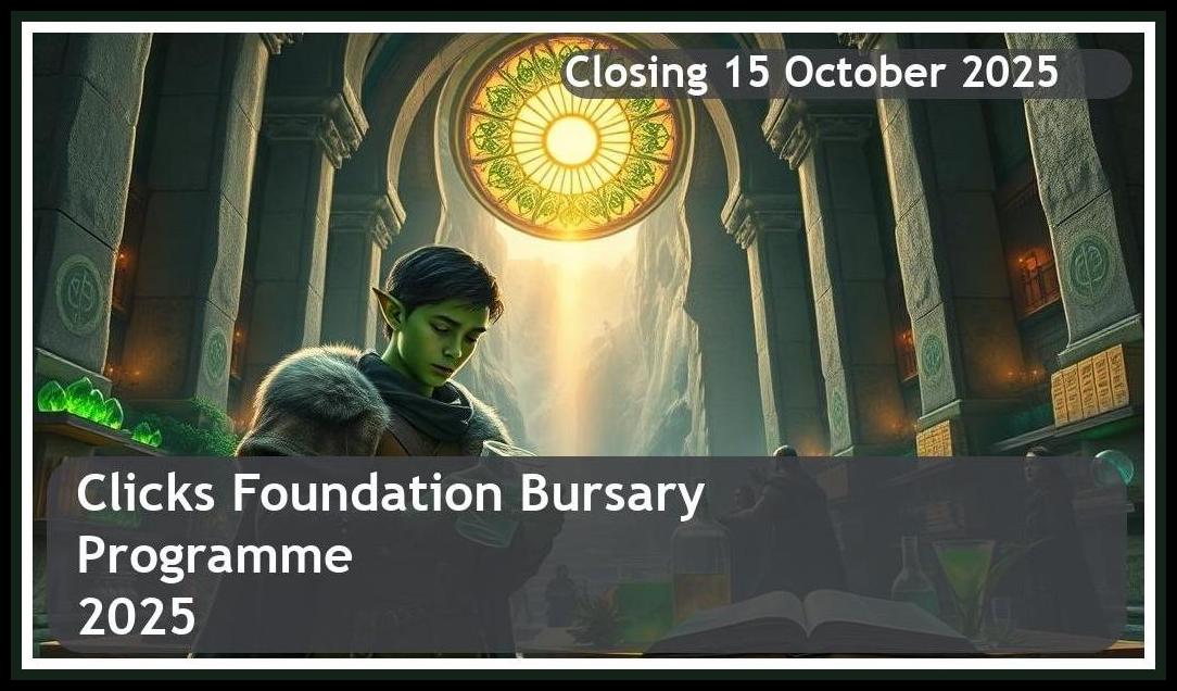 Clicks Foundation Bursary 2026 – Closing Date: 15 October 2025 – Get Funded!