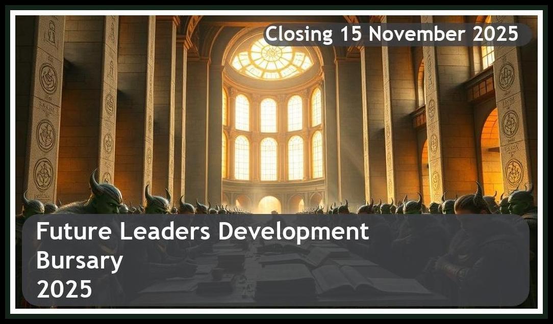 Future Leaders Development Bursary 2025 – Closing Date: 15 November 2025 Apply Now!