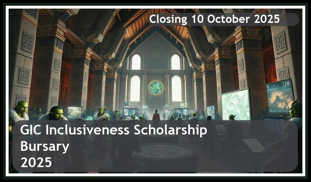 GIC Inclusiveness Scholarship Bursary 2025 – Closing Date: 10 October 2025, Apply Now!
