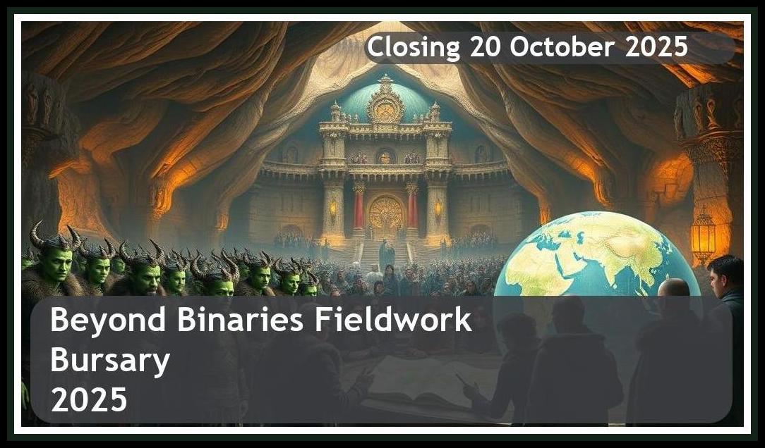 Beyond Binaries Fieldwork Bursary 2025 – Closing Date: 20 October 2025, Apply Now