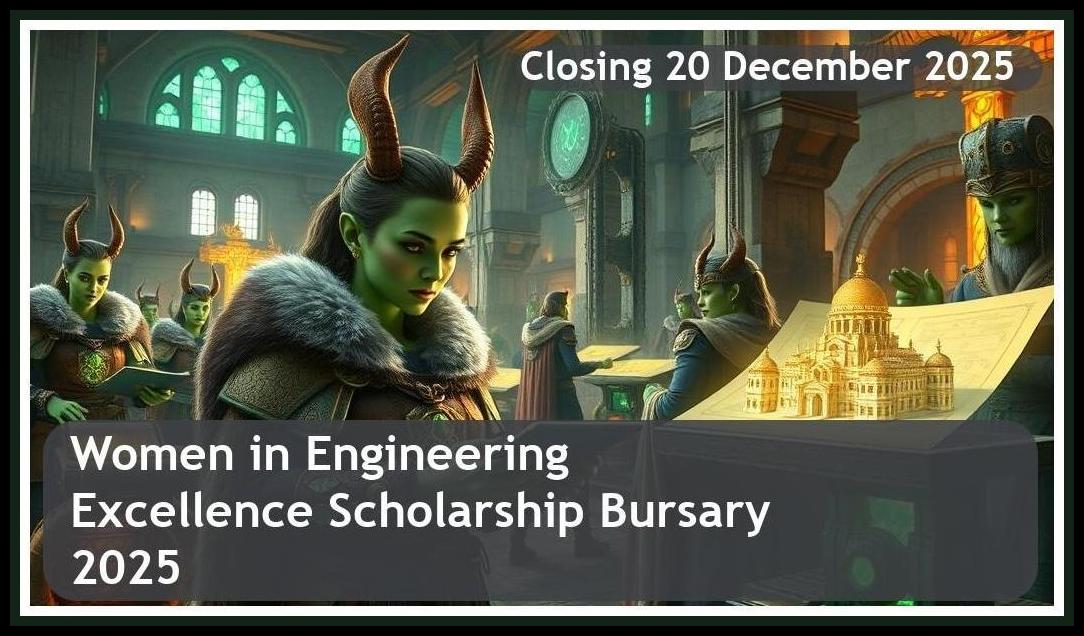 Women in Engineering Top Excellence Scholarship Bursary 2026 – Closing Date: 20 December 2025 – Get Funded!