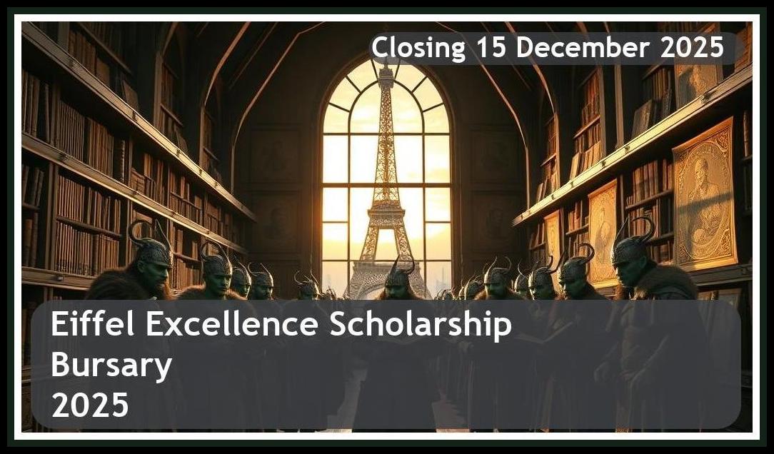 Eiffel Excellence Scholarship Bursary 2026 – Closing Date: 15 December 2025 Apply Now