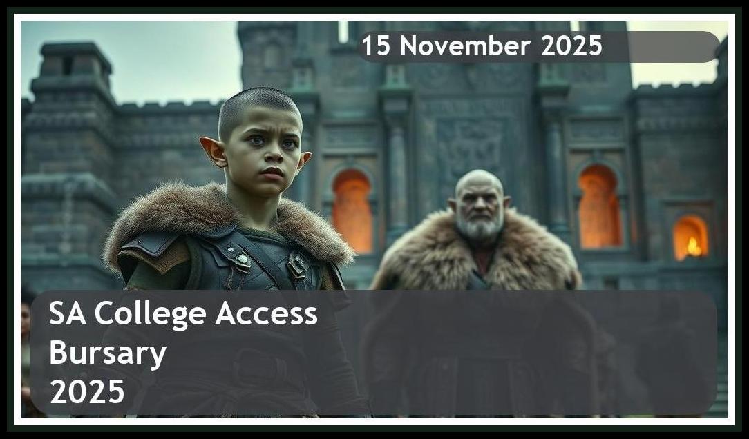 SA College Access Bursary 2026 – Closing Date: 15 November 2025 Apply Now!