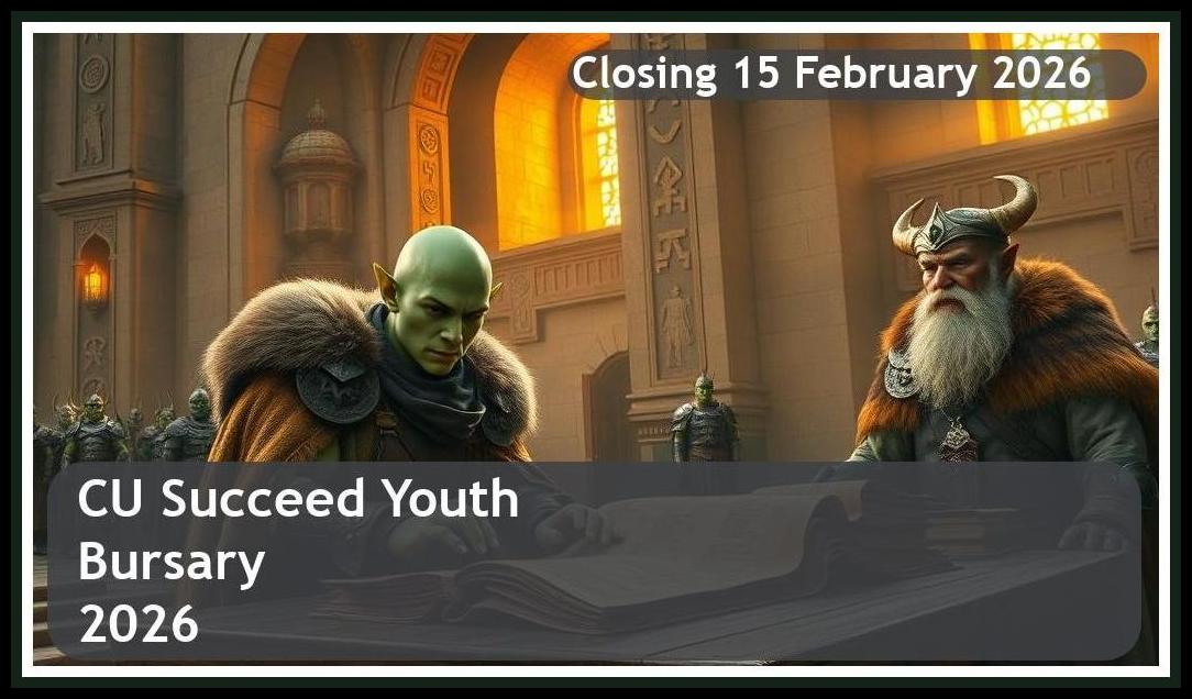 CU Succeed Youth Bursary 2026 – Closing Date: 15 February 2026 – Get Funded!
