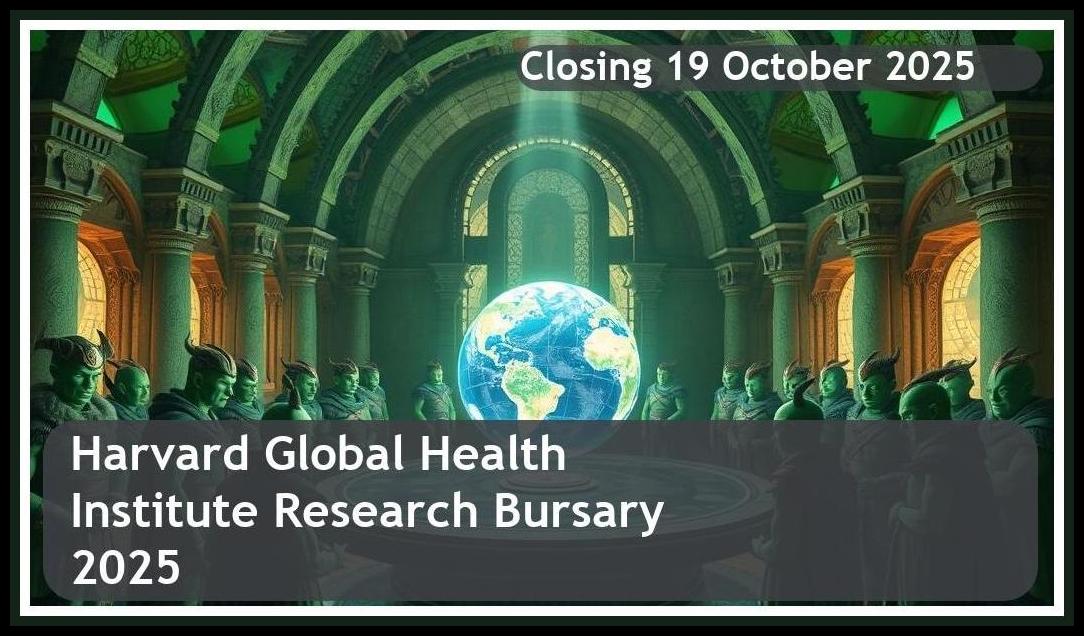 Harvard Global Health Institute Research Bursary 2025 – Closing Date: 19 October 2025 – Apply Now!