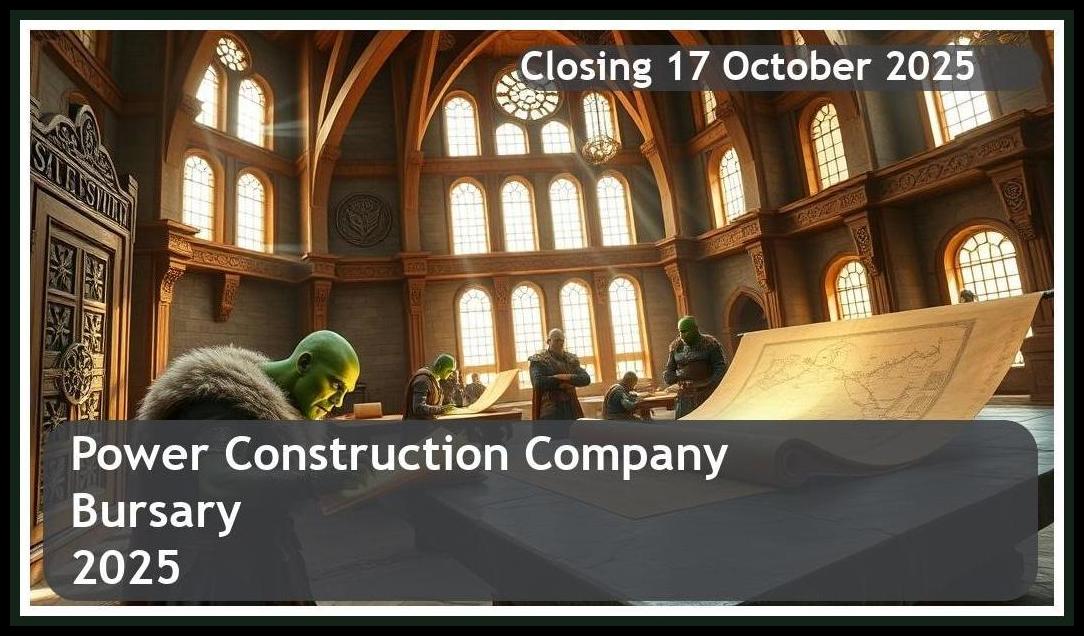 **Power Construction Bursary 2025 – Closing Date: 17 October 2025, Apply Now!**