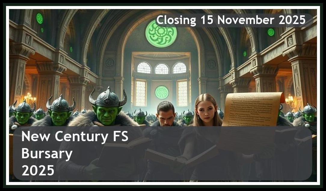 New Century FS Bursary 2025 – Closing Date: 15 November 2025 – Apply Now!