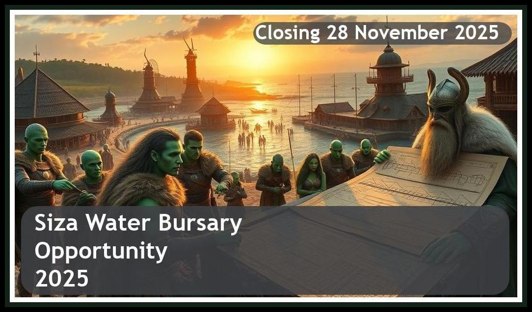 Siza Water Bursary 2026 – Closing Date: 28 November 2025 Apply Now!
