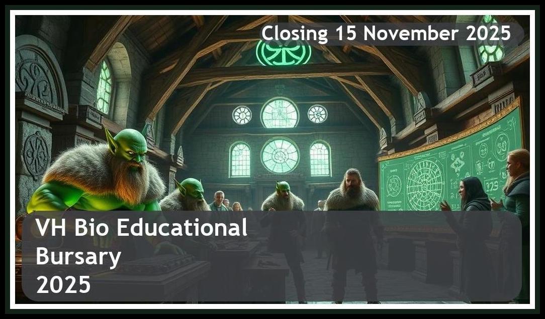 VH Bio Educational Bursary 2025 – Closing Date: 15 November 2025 Apply Now