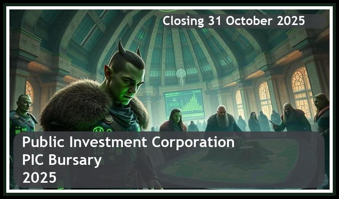 Public Investment Corporation (PIC) Bursary 2026 – Closing Date: 31 October 2025 Apply Now!