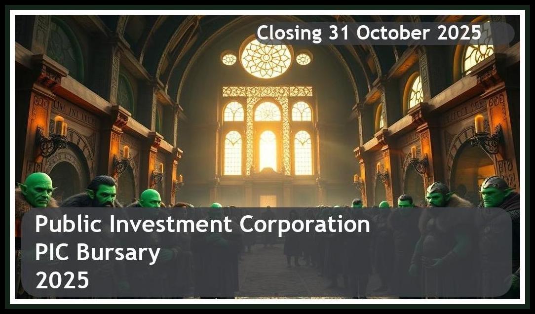 Public Investment Corporation (PIC) Bursary 2026 – Closing Date: 31 October 2025 – Apply Now!