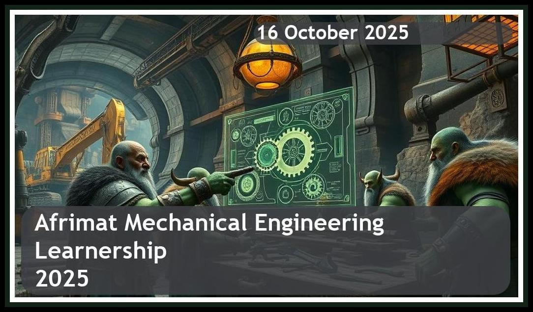 Afrimat Mechanical Engineering Learnership 2025 – Closing Date: 16 October 2025 Apply Now!